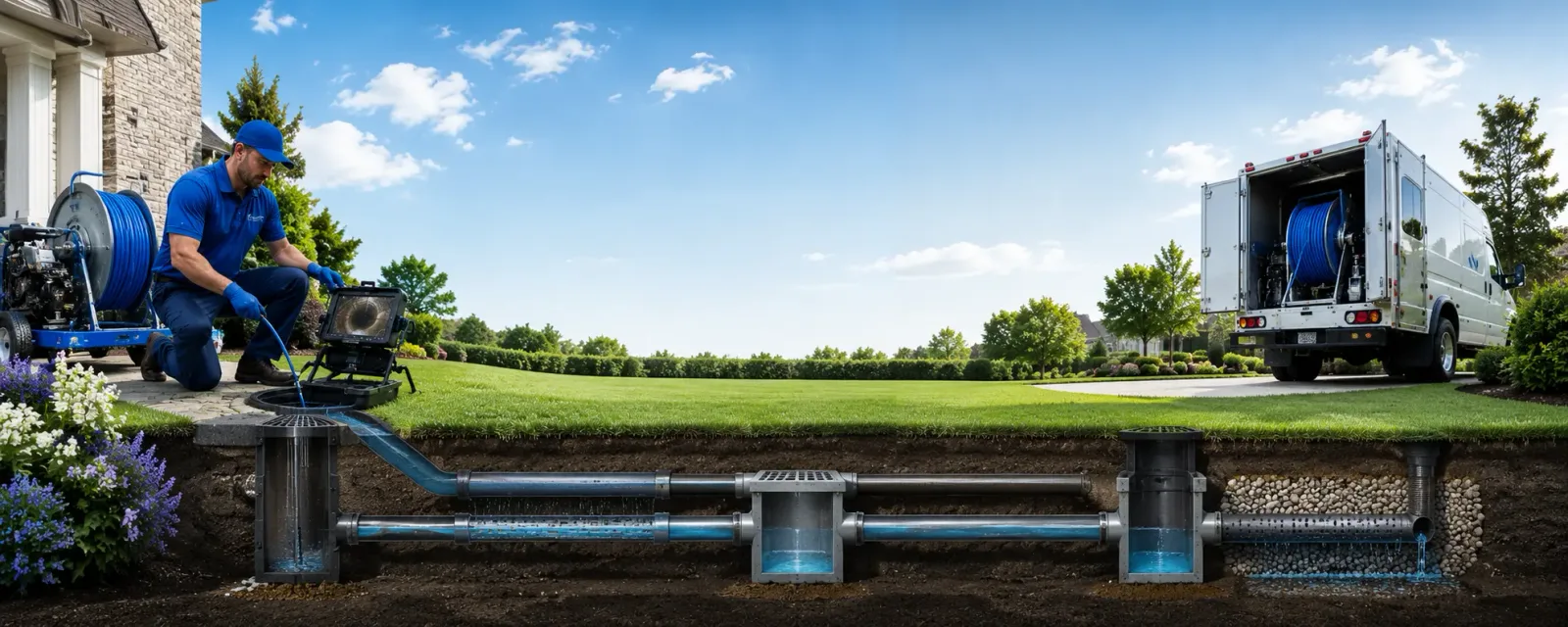 Outdoor drain cleaning information for Gwynedd Valley, PA
